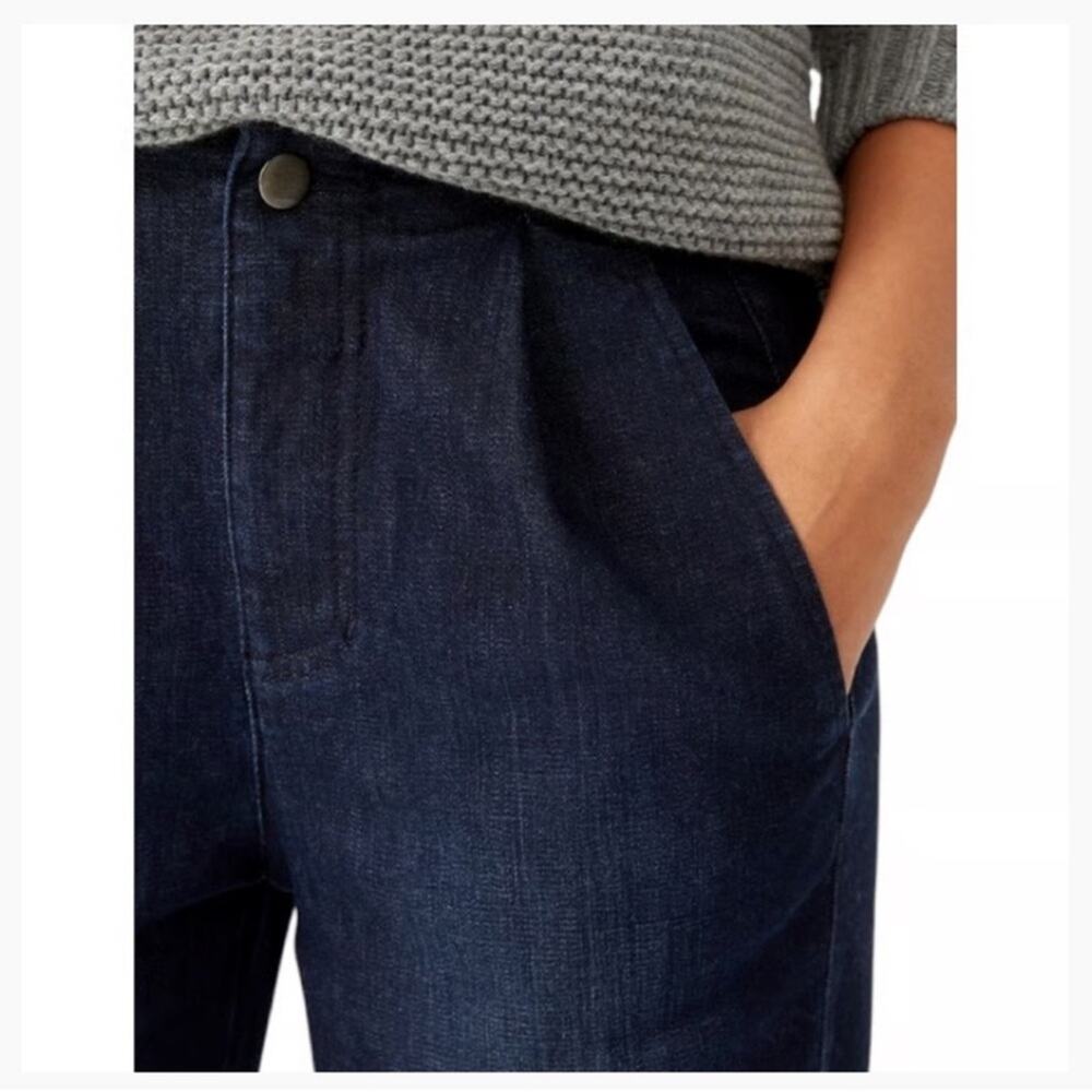 NWT NEW Eileen Fisher Organic Cotton Stretch Tapered Ankle Jeans Size 16 - Picture 5 of 12
